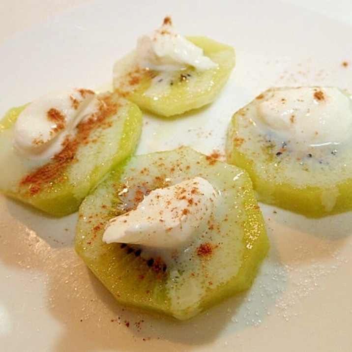 キウイとマスカルポーネチーズのデザート レシピ 作り方 By ぷ みぃまま 楽天レシピ